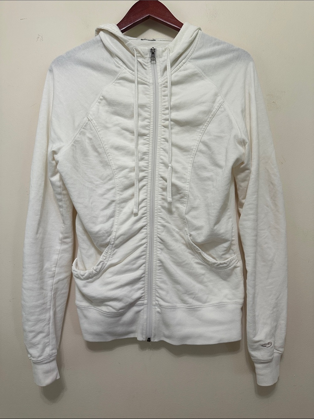 Women’s White Full-Zip Hoodie Jacket